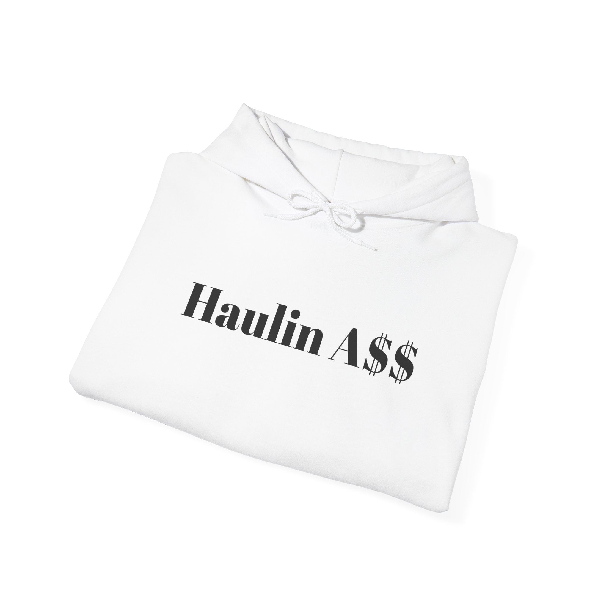 Haulin A$$– Trucking Peach Graphic Hooded Sweatshirt