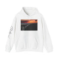 Biloxi, Sunset Beach Hoodie — ‘Relax’ Script Sleeve Pullover