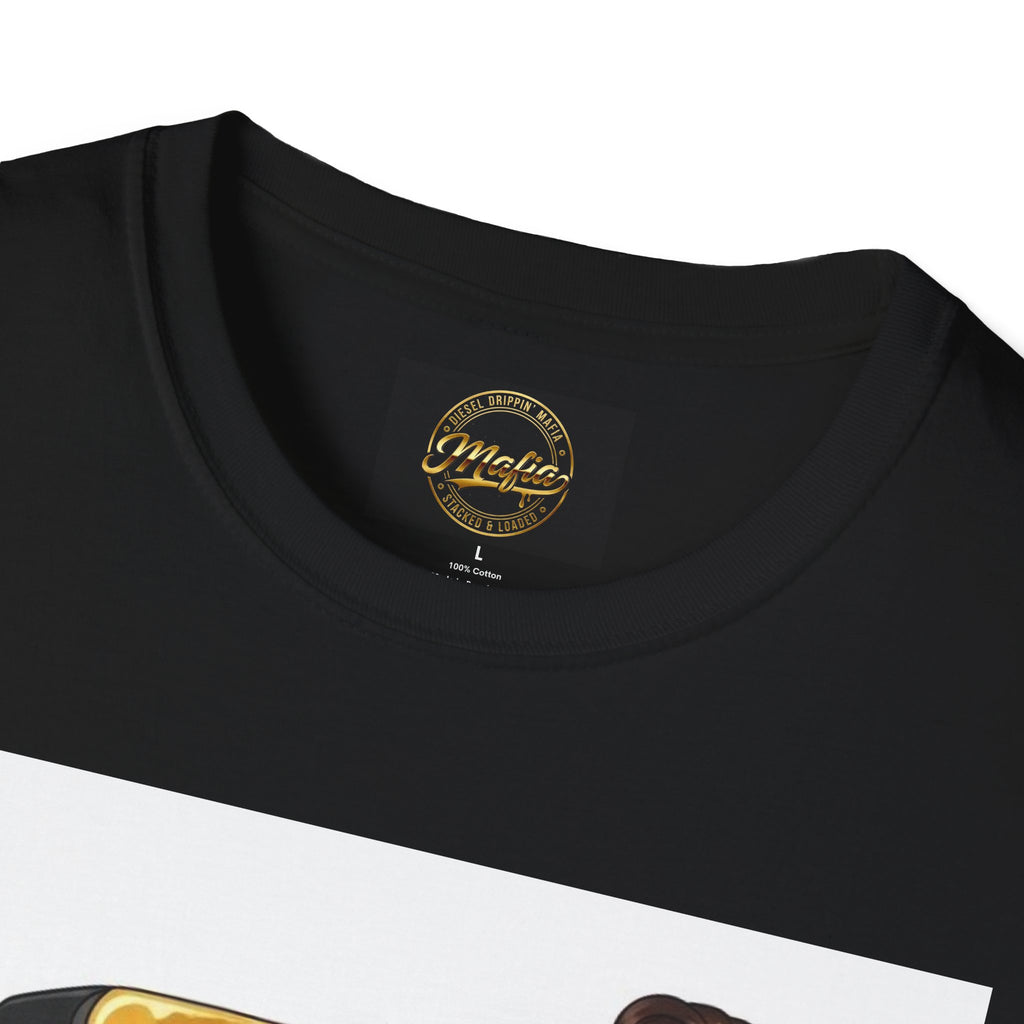 Pin-Up Girl Gas Pump T-Shirt — Diesel Drip'n Mafia Vintage Fuel Art Tee