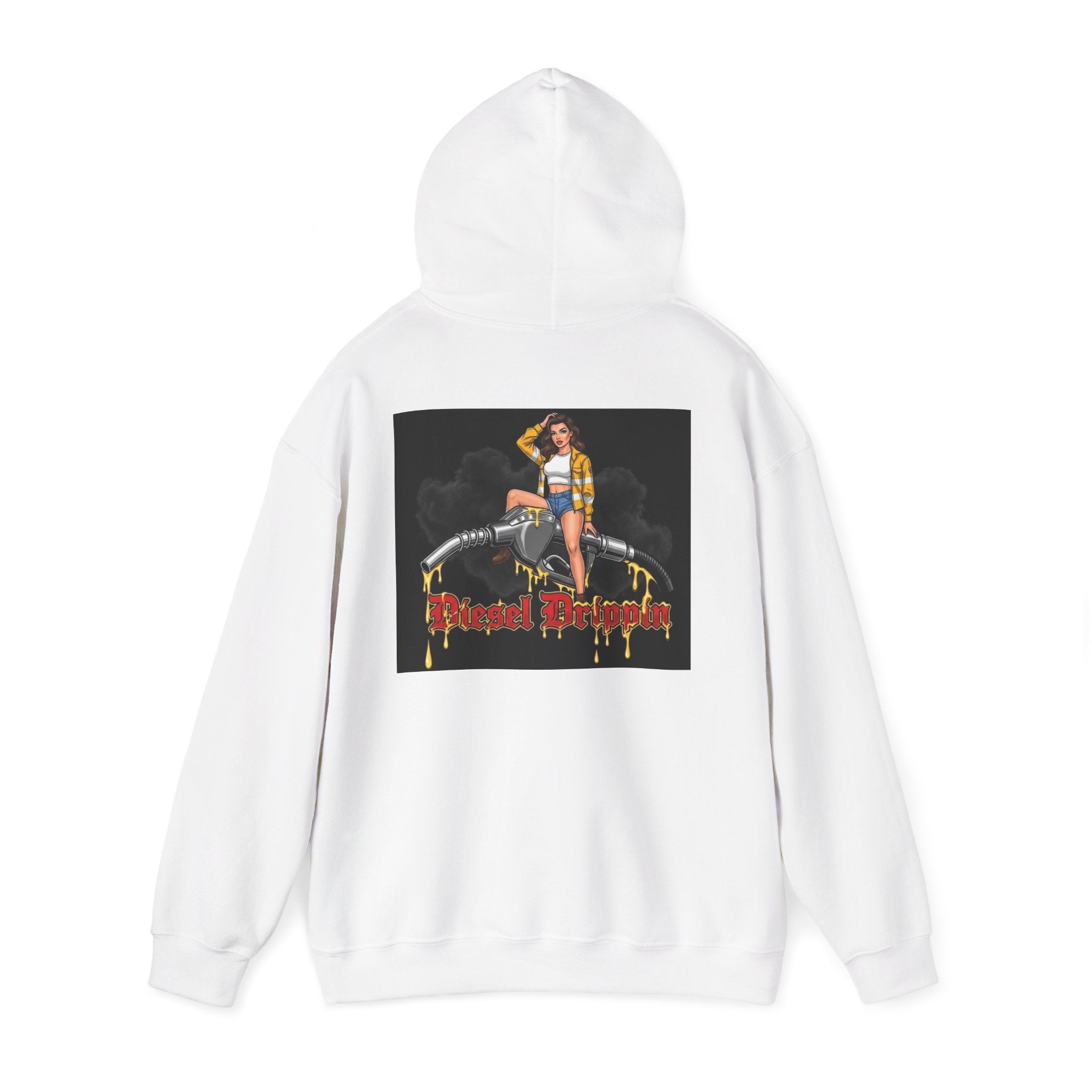 Diesel Drippin' Graphic Hoodie — Retro Pinup —
