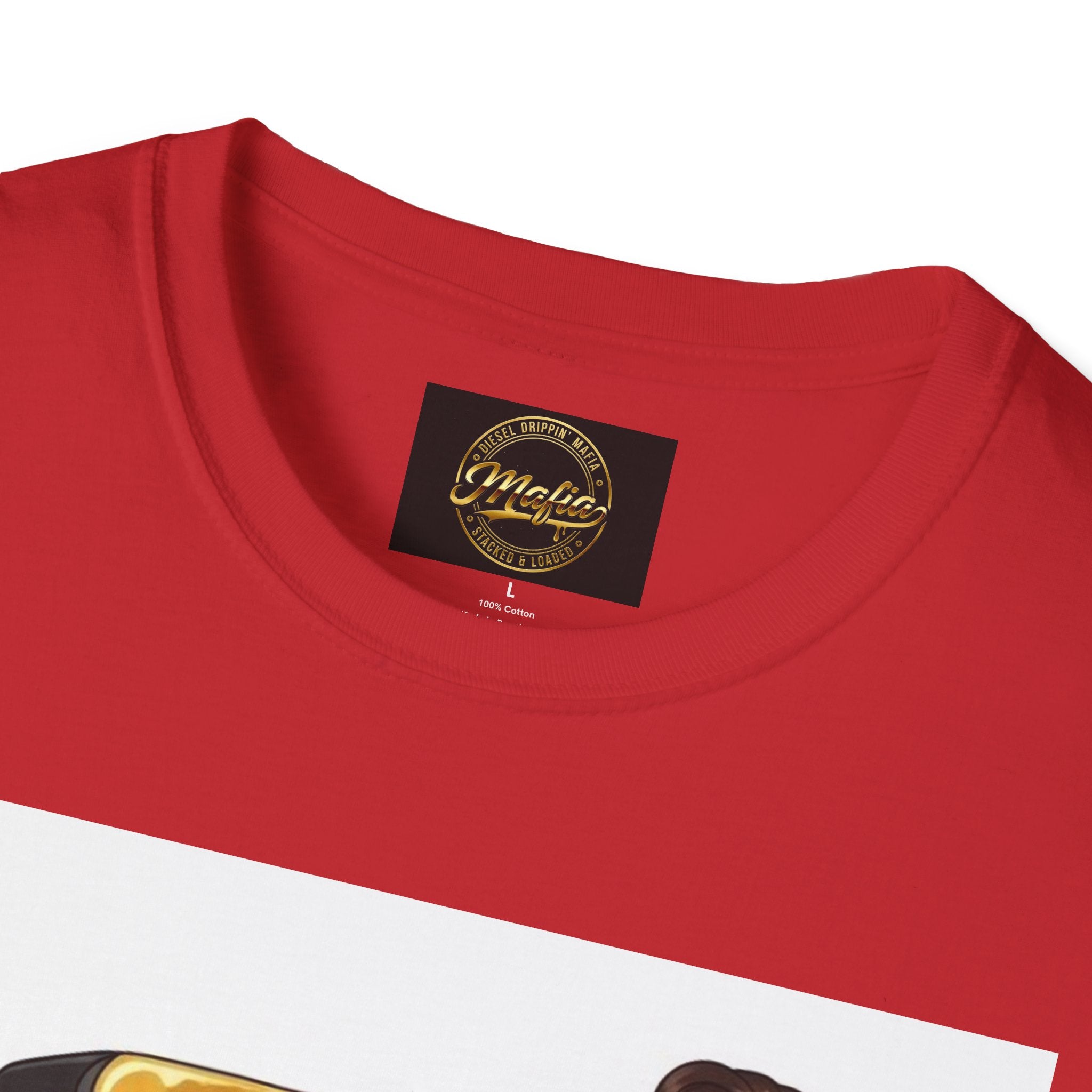 Pin-Up Girl Gas Pump T-Shirt — Diesel Drip'n Mafia Vintage Fuel Art Tee