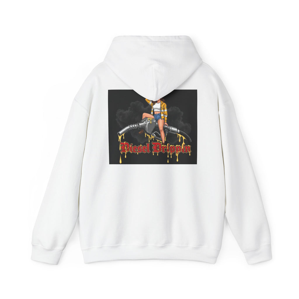 Diesel Drippin' Graphic Hoodie — Retro Pinup —