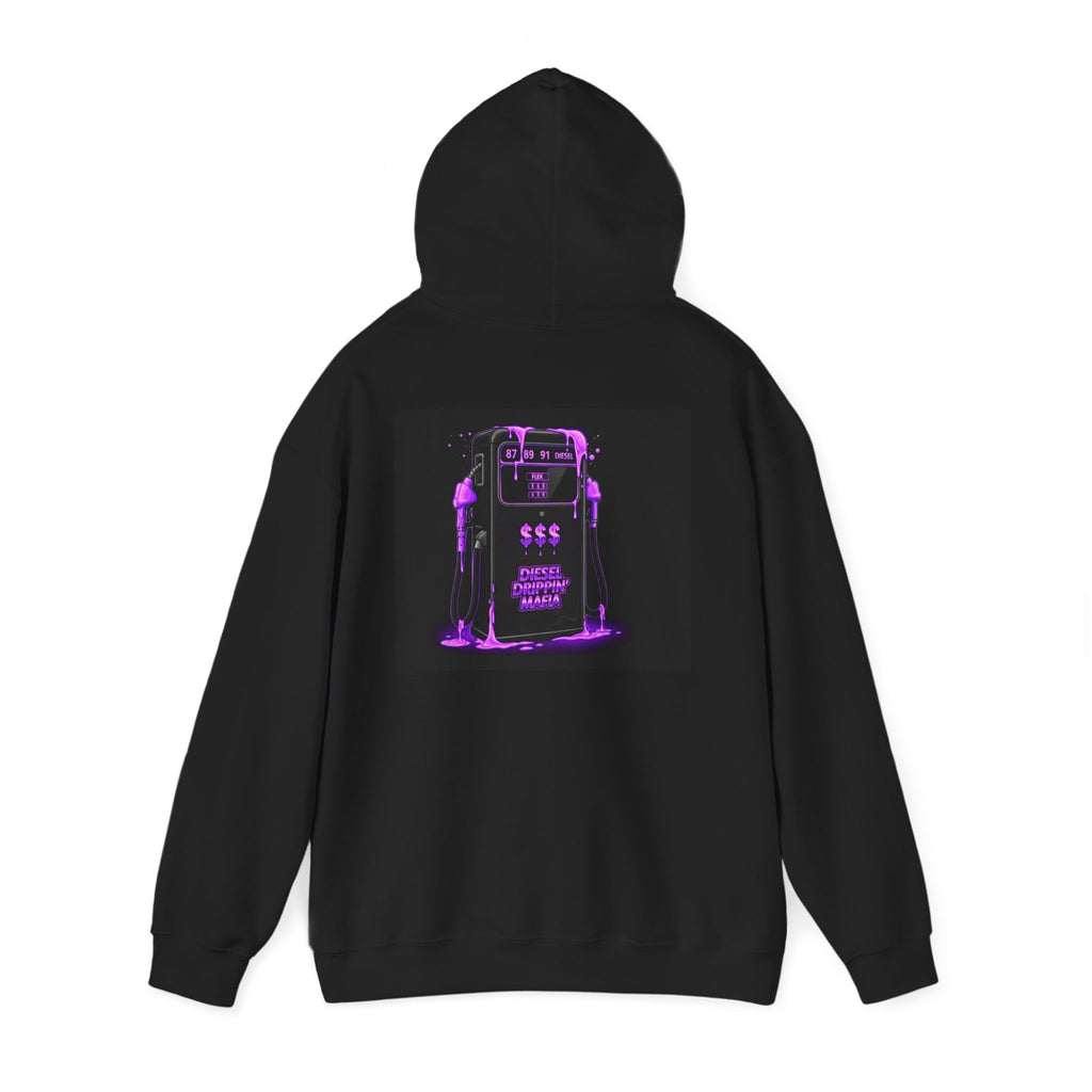 Neon Gas Pump Hoodie — Fuel Station Graphic Collection