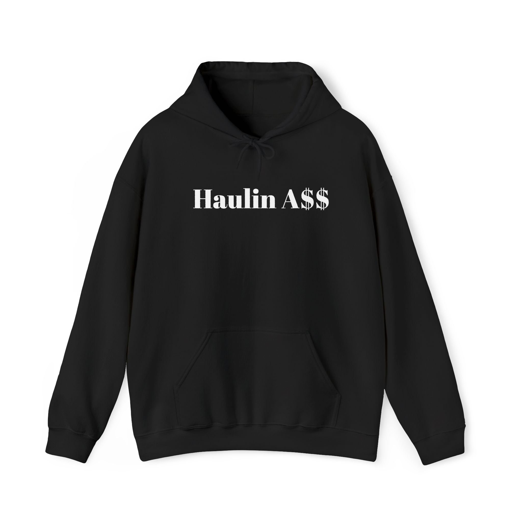 Haulin A$$– Trucking Peach Graphic Hooded Sweatshirt