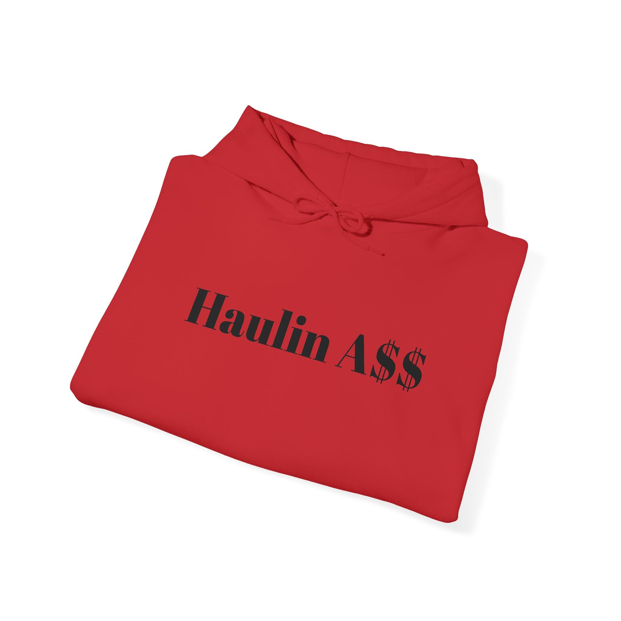 Haulin A$$– Trucking Peach Graphic Hooded Sweatshirt