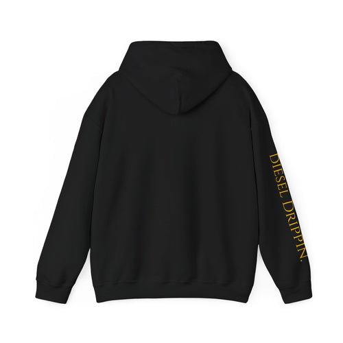 Diesel Drippin' Mafia Hoodie — Gold Truck Graphic Pullover