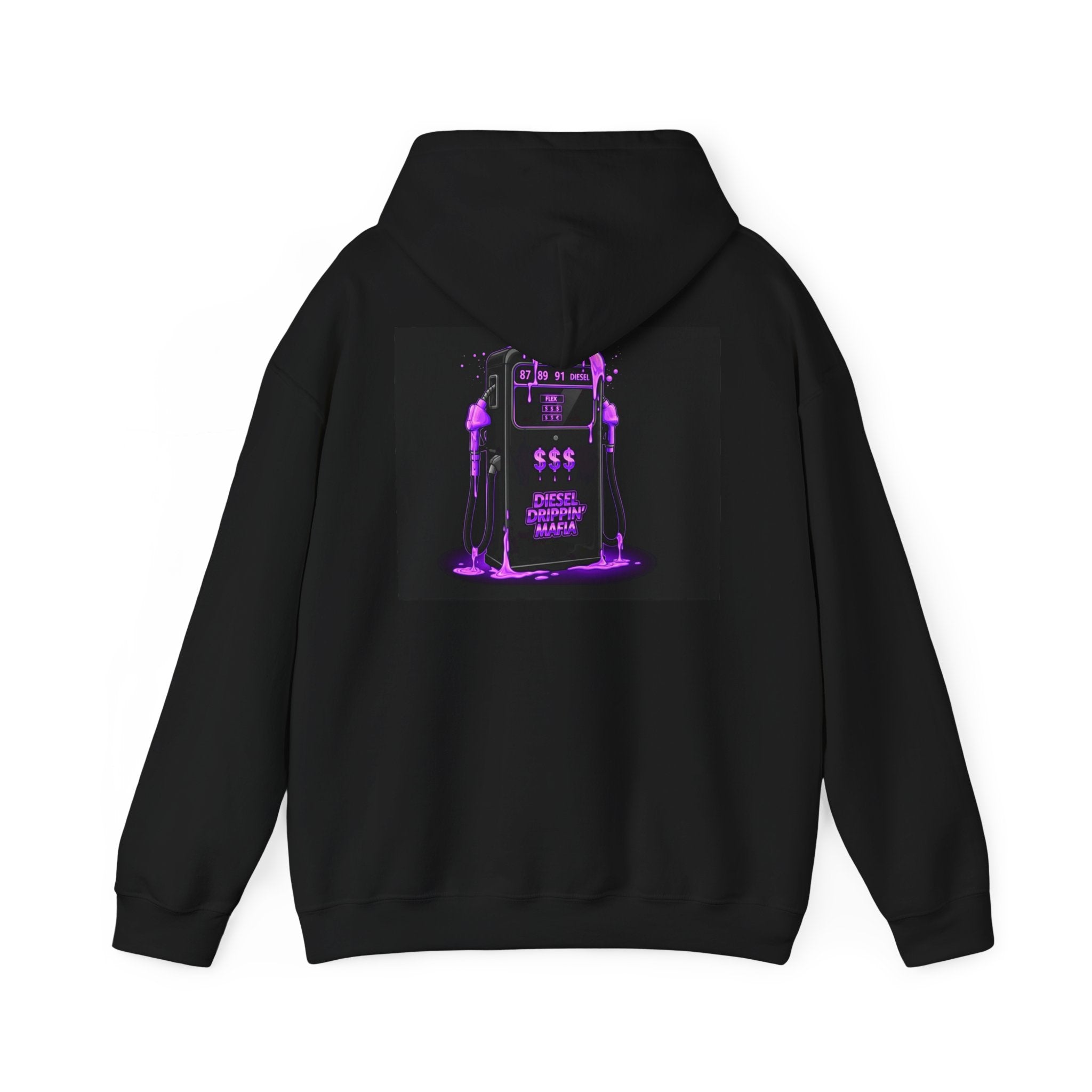 Neon Gas Pump Hoodie — Fuel Station Graphic Collection