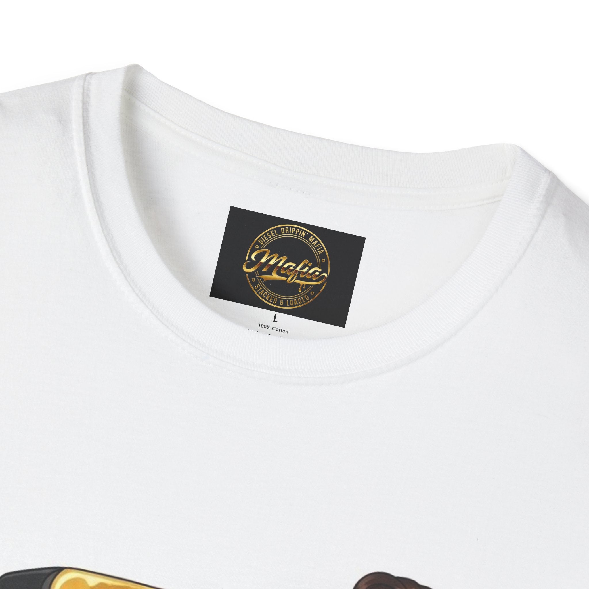 Pin-Up Girl Gas Pump T-Shirt — Diesel Drip'n Mafia Vintage Fuel Art Tee