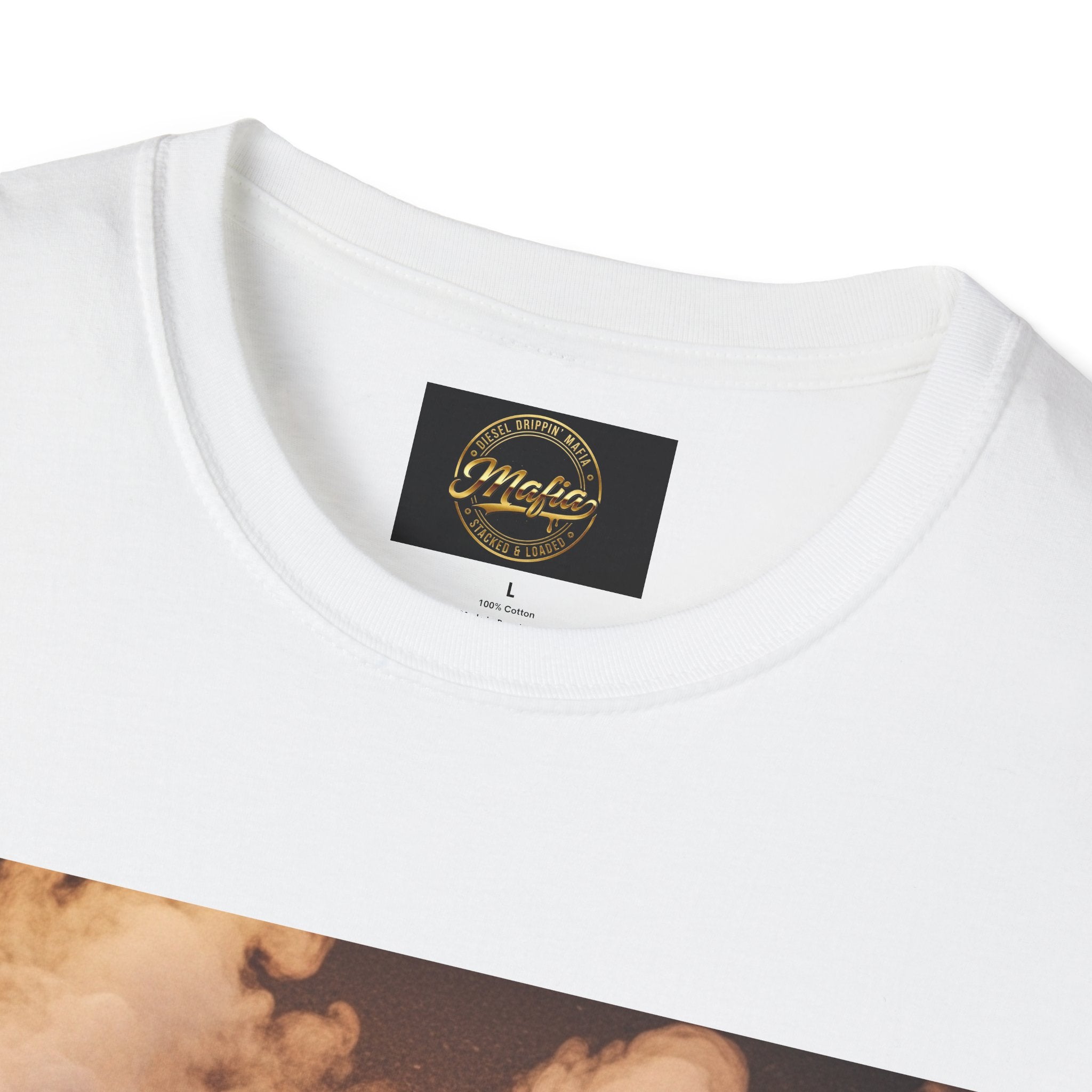 Chains with gold drippin Graphic T-Shirt — Surreal Nautical Art Tee