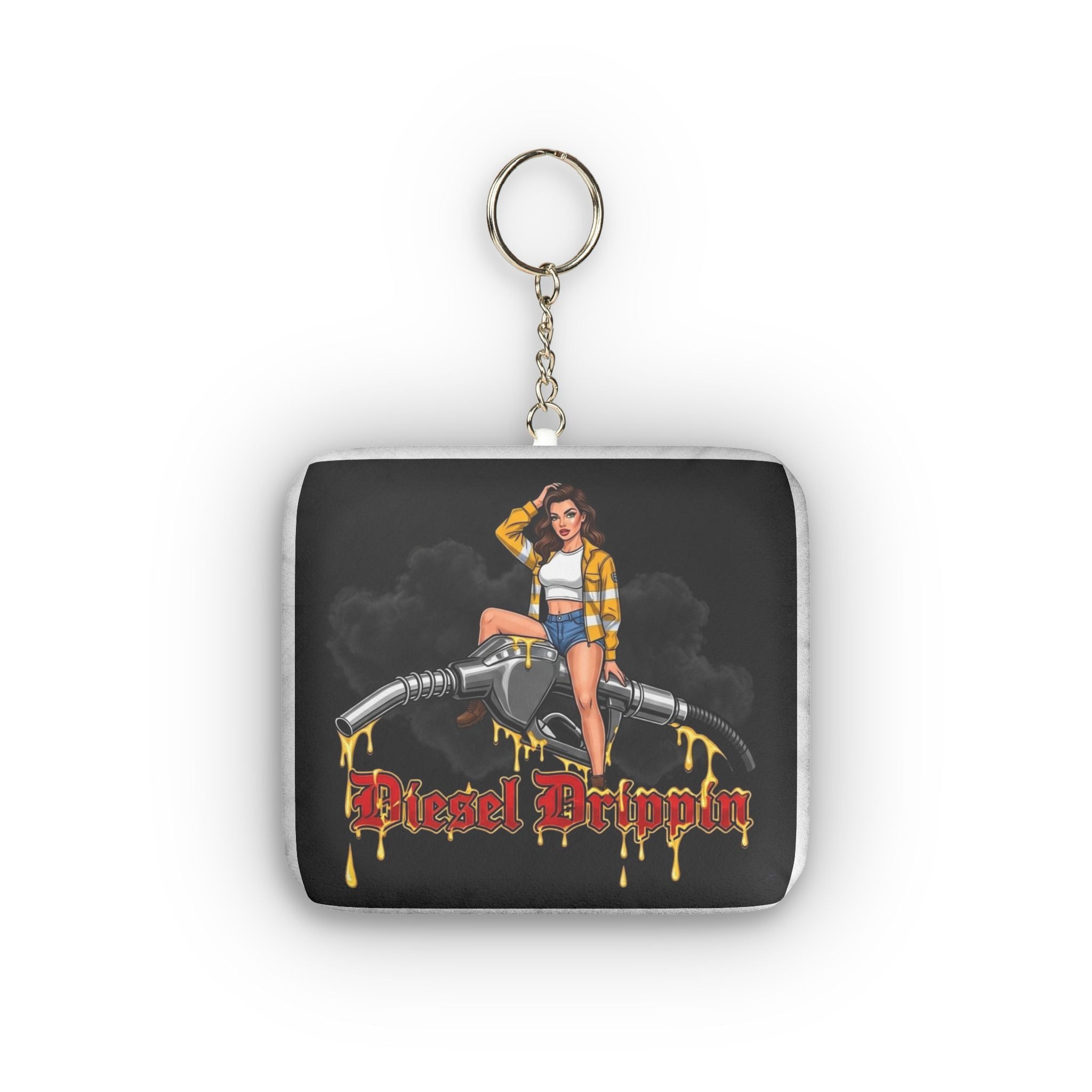 Pinup Girl Gasoline Drip Mini Plush Keychain